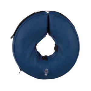 Collar protector inflable xs azul